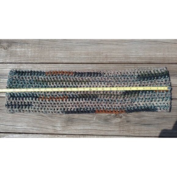 Men's Hipster Infinity Scarf Cowl Camouflage Green Black Brown Hunting Woodsy OS - Picture 9 of 9